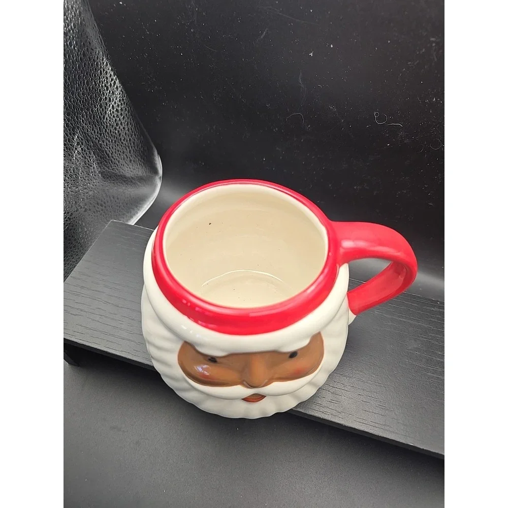 Target Wondershop Winter Christmas Santa Face Holiday Mug Coffee Cup‎